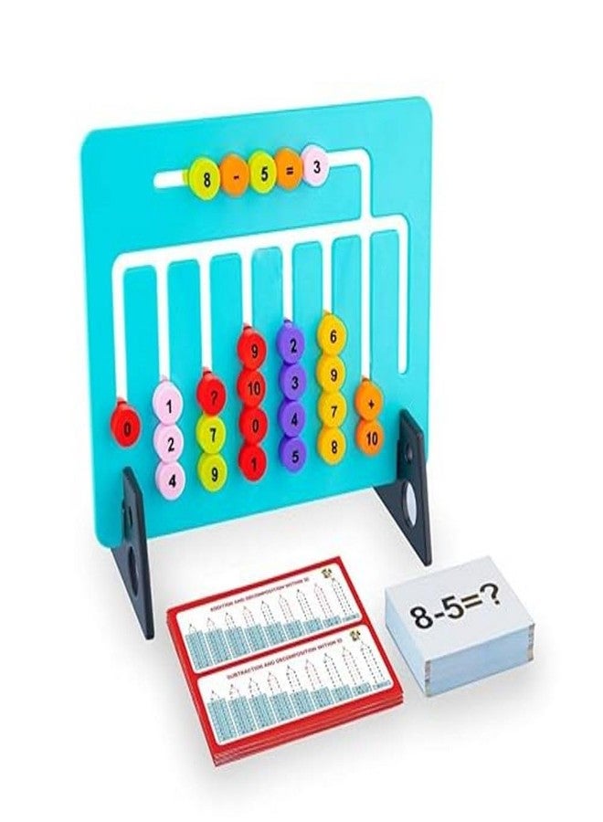 ROKTRY Montessori Slide Puzzle Game for Teaching Plastick Game Board | Math Skill Booster Puzzle Game| for Cognitive Skills & Basic Readiness,and Pattern Matching, Letters Move Reading Spelling Games - Image 1